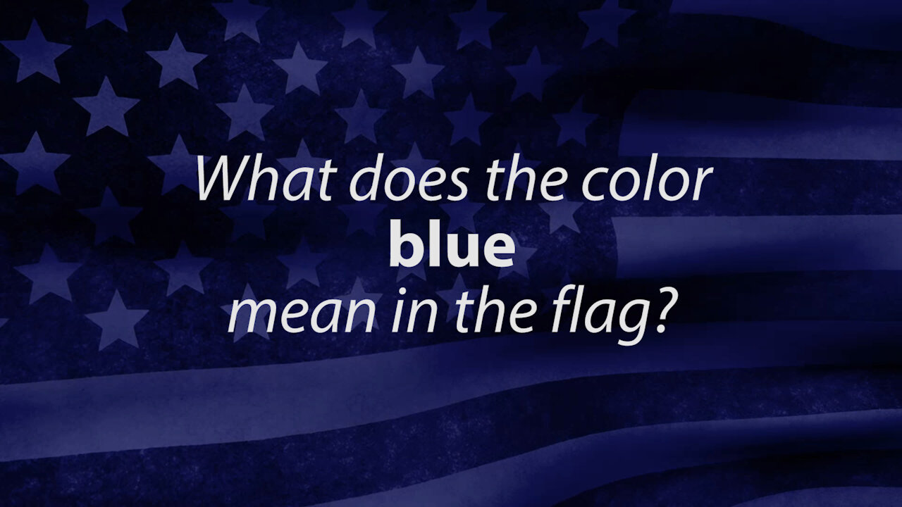 What is the truth about blue in the flag?