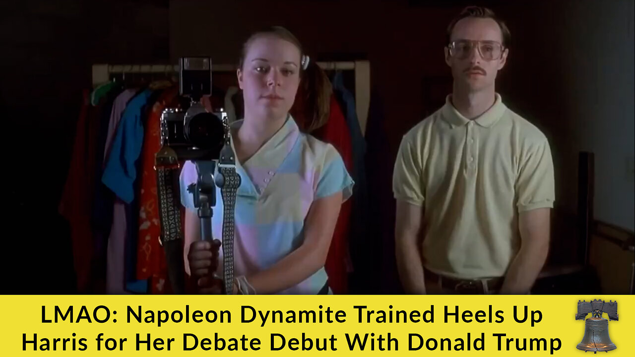 LMAO: Napoleon Dynamite Trained Heels Up Harris for Her Debate Debut With Donald Trump