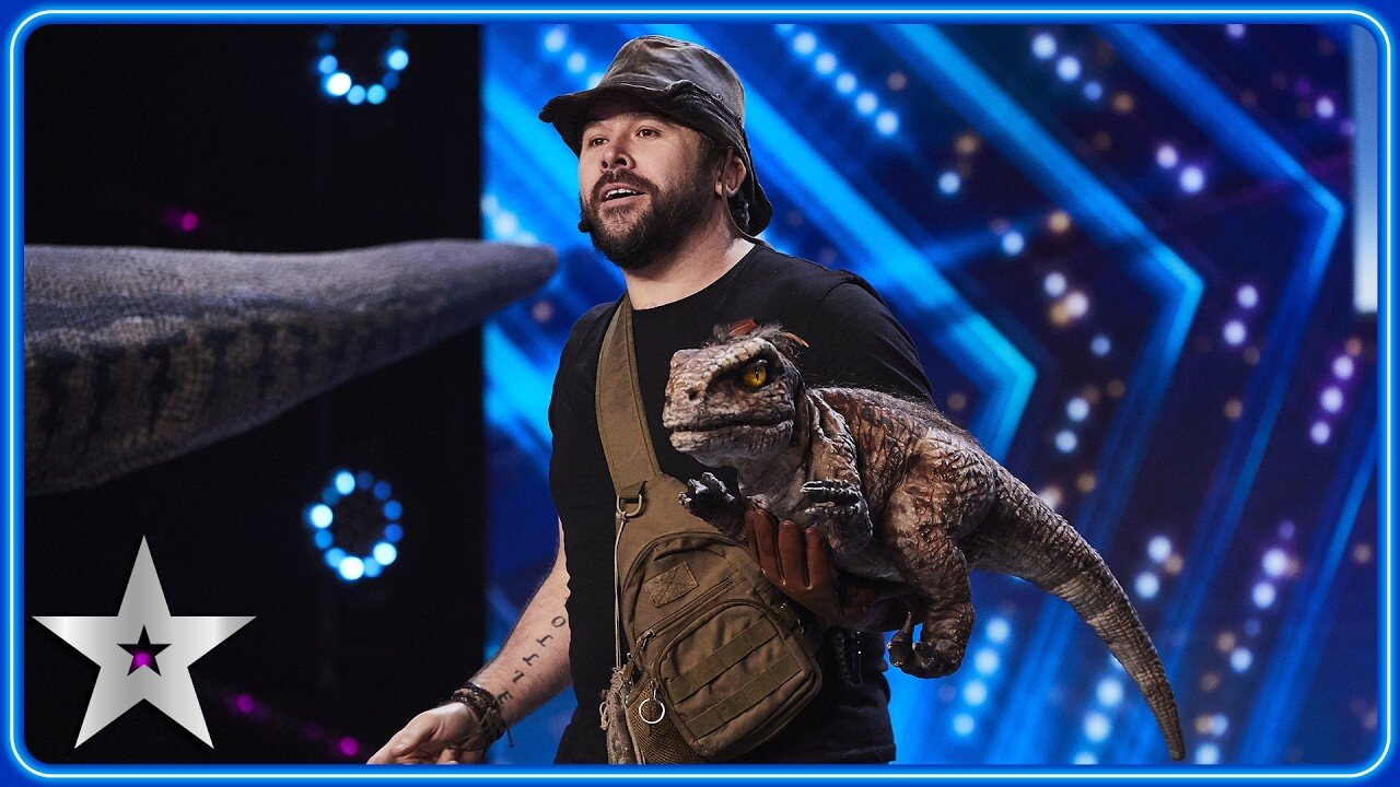 Ranger performs 'Gangnam Style' with DINOSAUR pals! _ Unforgettable Audition _ Britain’s Got Talent