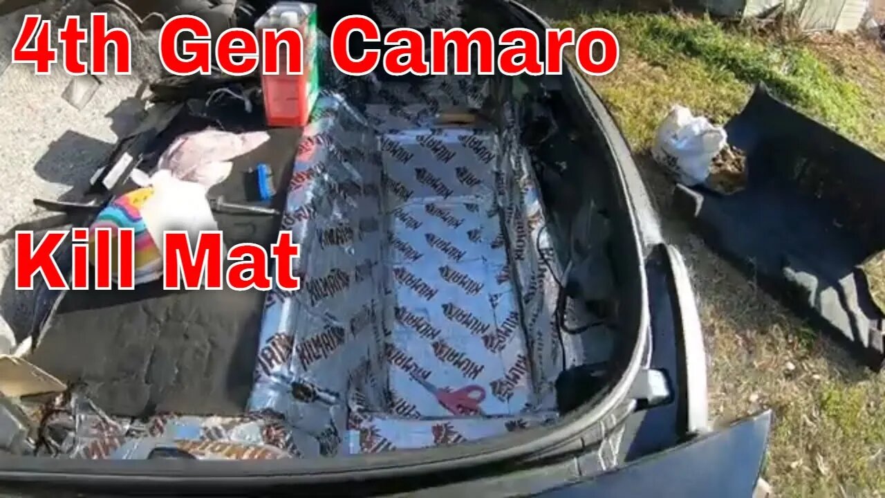 4th Gen Camaro Kill Mat hatch area. (Big difference)
