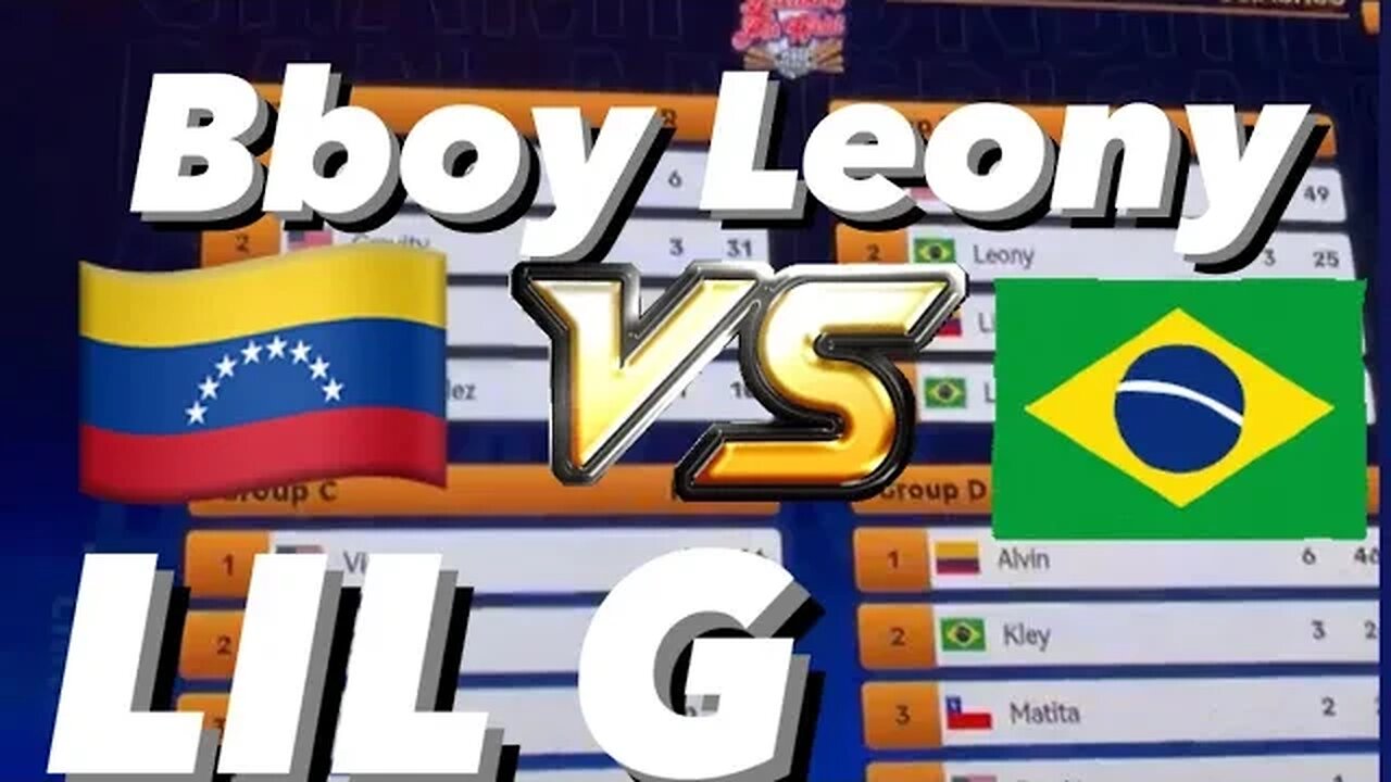 Bboy LiL G (Venezuela) vs Bboy Leony (Brazil) WDSF PAN AM CHAMPIONSHIP //Round robin Chile 2023