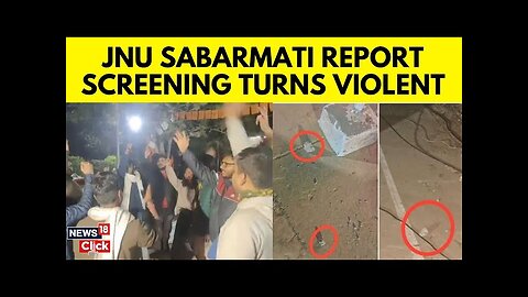 Sabarmati Report Row: JNU Screening Disrupted After Stone Pelting | JNU News Today | N18G