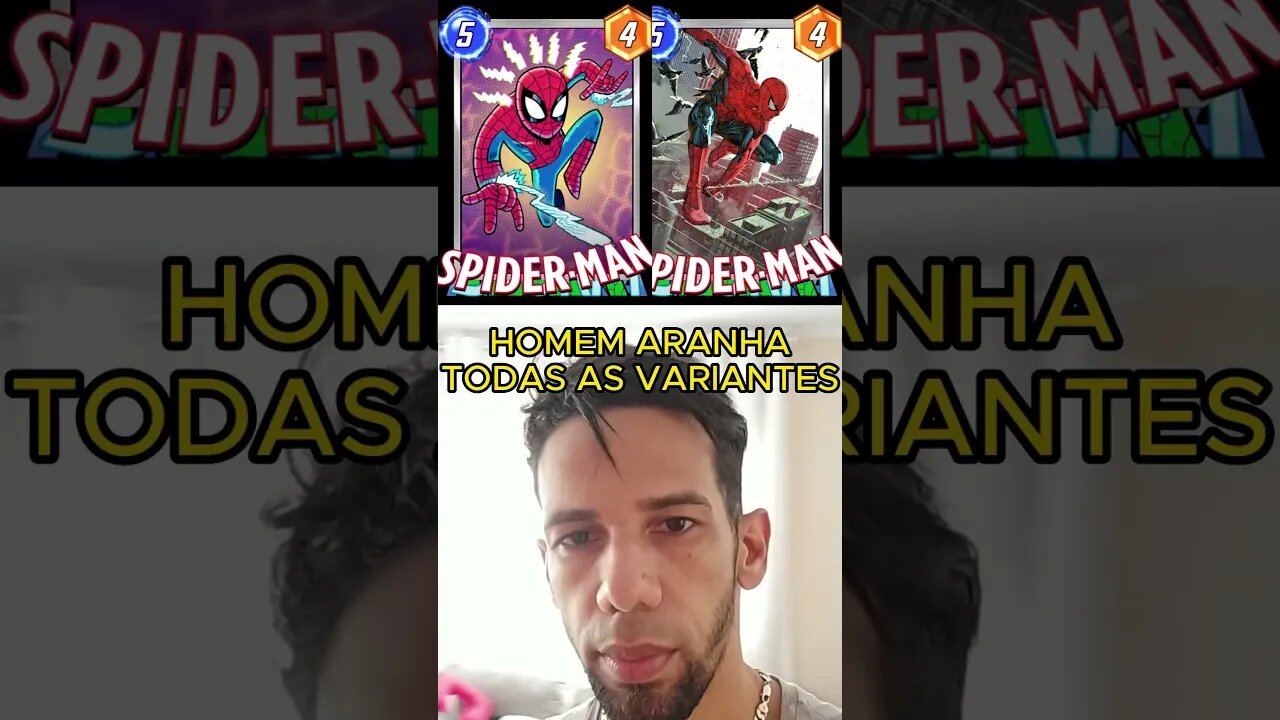 HOMEM ARANHA TODAS AS VARIANTES MARVEL SNAP #marvelsnap