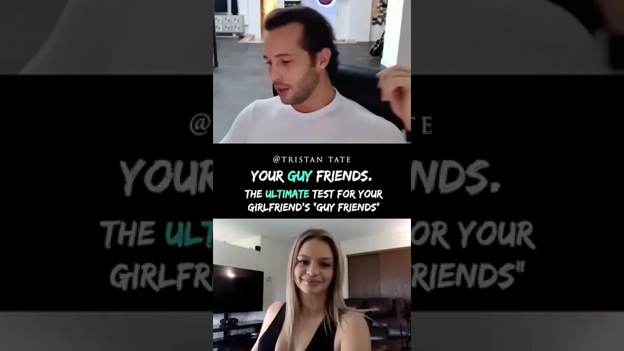 Tristan Tate The Ultimate Test For Your Girlfriend’s Guy Friends #Shorts