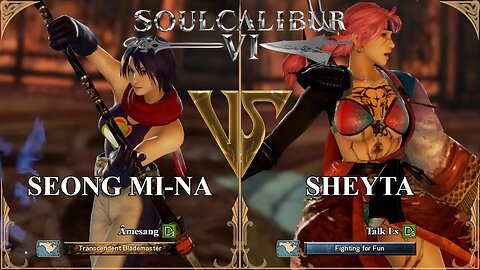 SoulCalibur VI — Amesang (Seong Mi-na) VS Talk Ls (Sheyta) | Xbox Series X Ranked