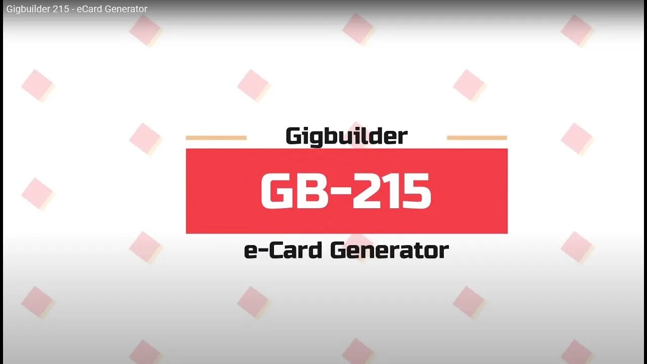 Gigbuilder 215 - eCard Generator