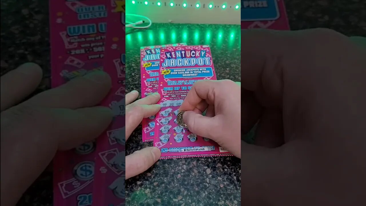 BIG WINNING scratch off lottery ticket! #lotteryticket #shorts