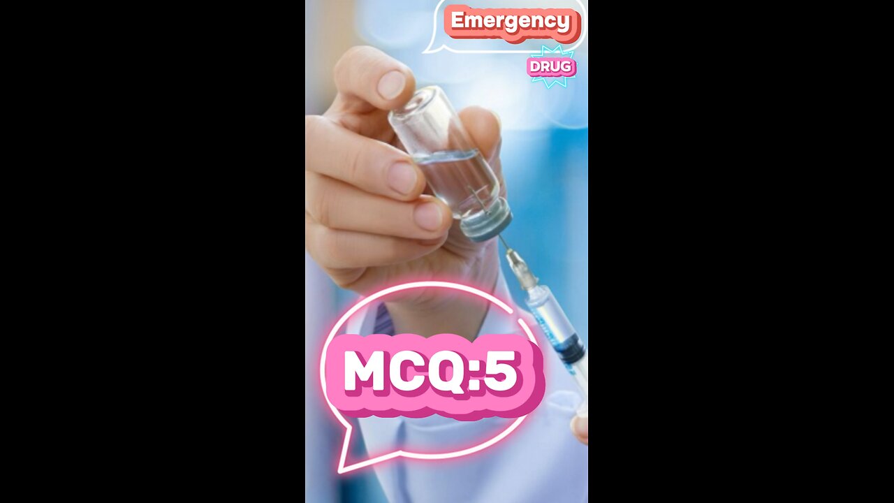 ICUmedicine #Emergency drugs MCQs: Intensive unit medication #medication #mcqs #drugcalculation