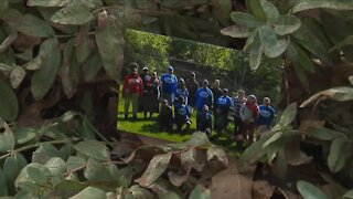 Walk a Mile with a Child giving guidance to young boys in Cleveland