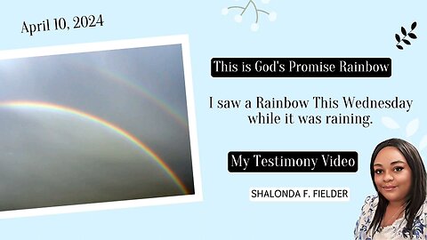 I saw a Rainbow This Wednesday while it was raining.