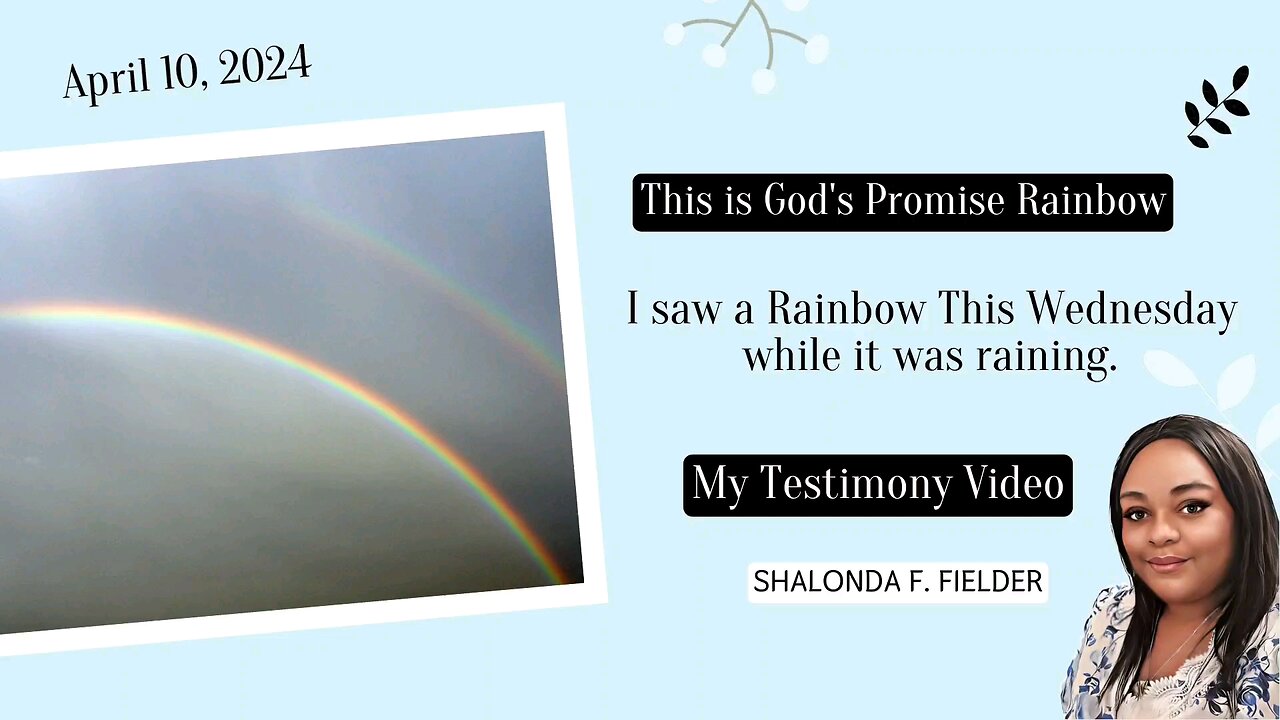 I saw a Rainbow This Wednesday while it was raining.