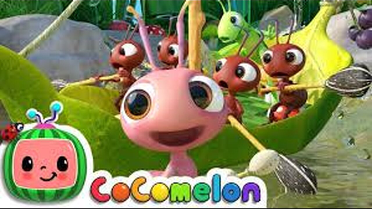 Row, Row, Row Your Boat (Ant Version) |Nursery Rhymes & Kids Song