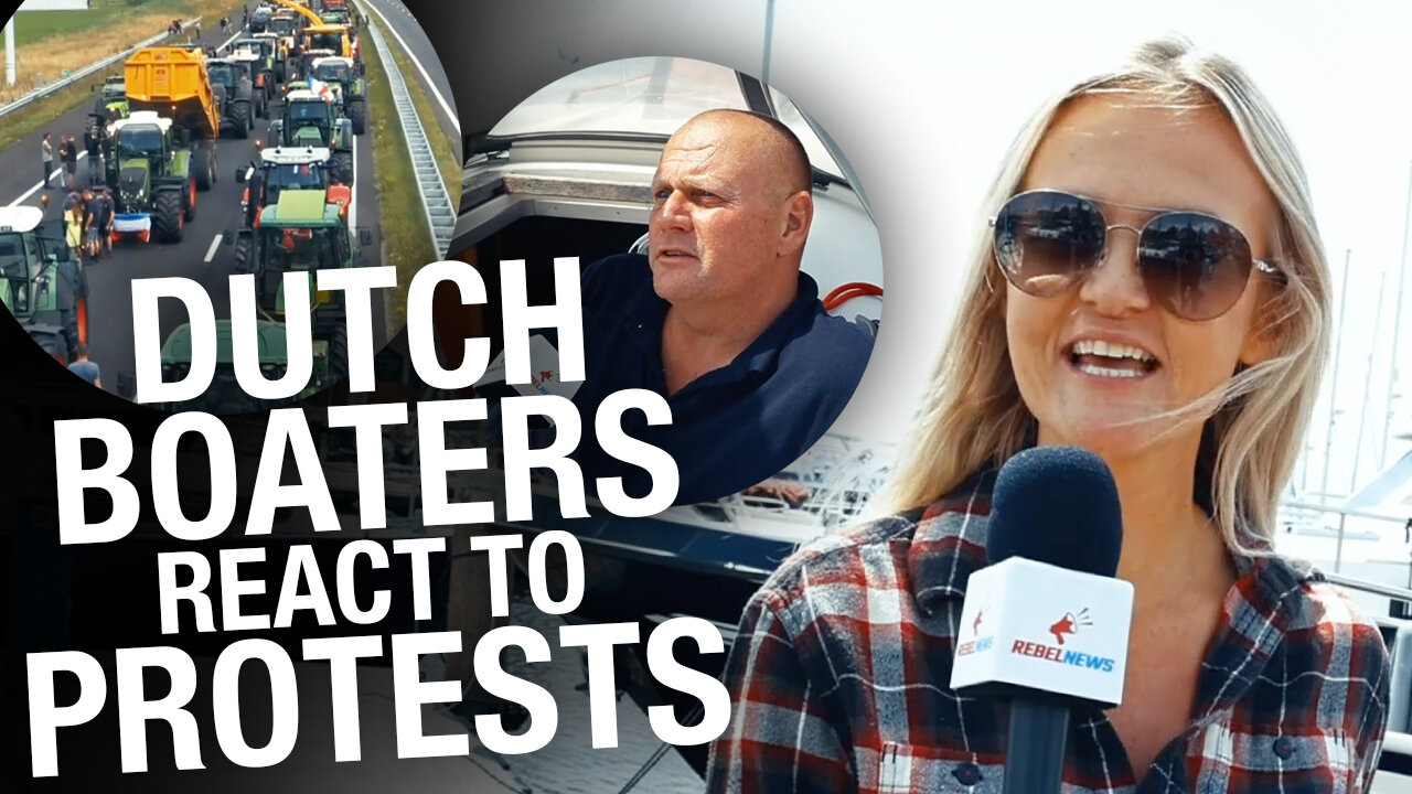 Dutch boaters in Urk react to nationwide farmer protests