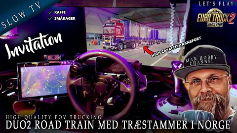 🔴 Del 135 - 🚛🚛🚛 DUO2 Road Train med træstammer i Norge 🚛🚛🚛🚛