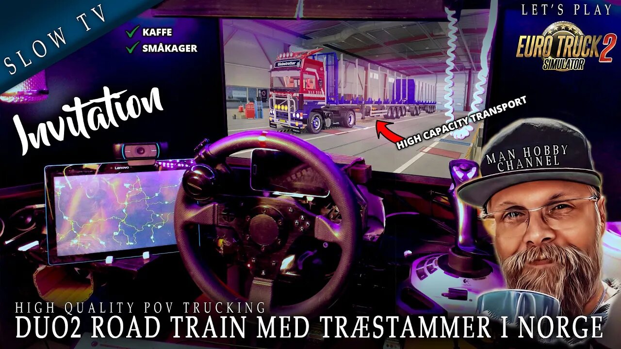 🔴 Del 135 - 🚛🚛🚛 DUO2 Road Train med træstammer i Norge 🚛🚛🚛🚛