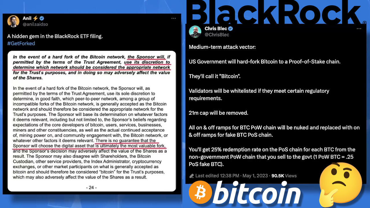 One Very Real Concern with BlackRock's Bitcoin ETF filing and it's in the Fine Print! 🔎📜