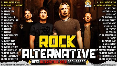 2000s Alternative Rock Playlist🔥🔥Linkin Park, Coldplay, Hinder, Metallica, Evanescence, Green Day