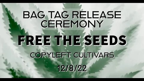 Copyleft Cultivars Freedom Bag Tag Debut Ceremony