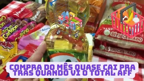 Compra do mês pra 5 pessoas- Quase caí com o valor total- Compra no Paraná