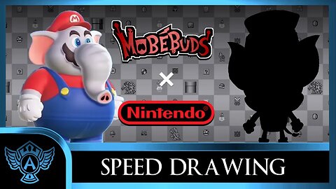 Speed Drawing: Nintendo - Elephant Mario | Mobebuds Style
