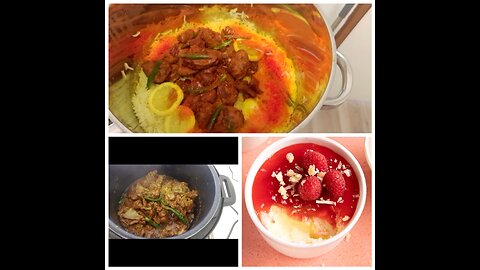 i made lunch for guests....indian and Pakistani dishes, how I manage alone with a kid..yummy food