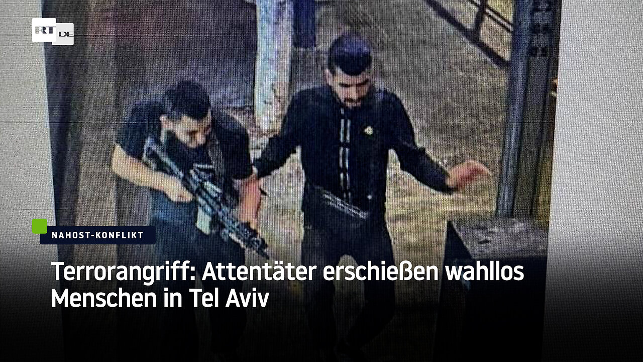 Terrorangriff: Attentäter erschießen wahllos Menschen in Tel Aviv