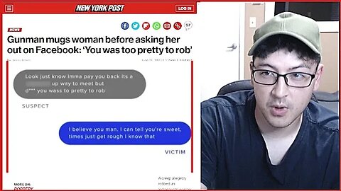 GUNMAN MUGS WOMAN THEN ASKS HER OUT