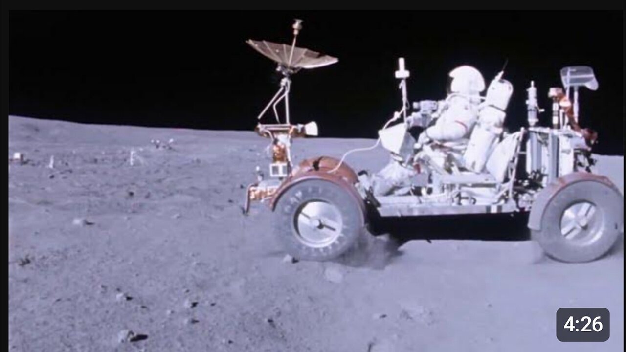4K - Lunar rover vehicle on Moon - 1996