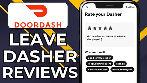 HOW TO LEAVE A REVIEW ON DOORDASH