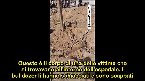 Schiacciati vivi con i bulldozer malati, feriti e rifugiati all'ospedale Kamal Adwan