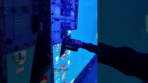 Have you ever seen the LED display spliced into a computer desktop?#shorts #eagerled