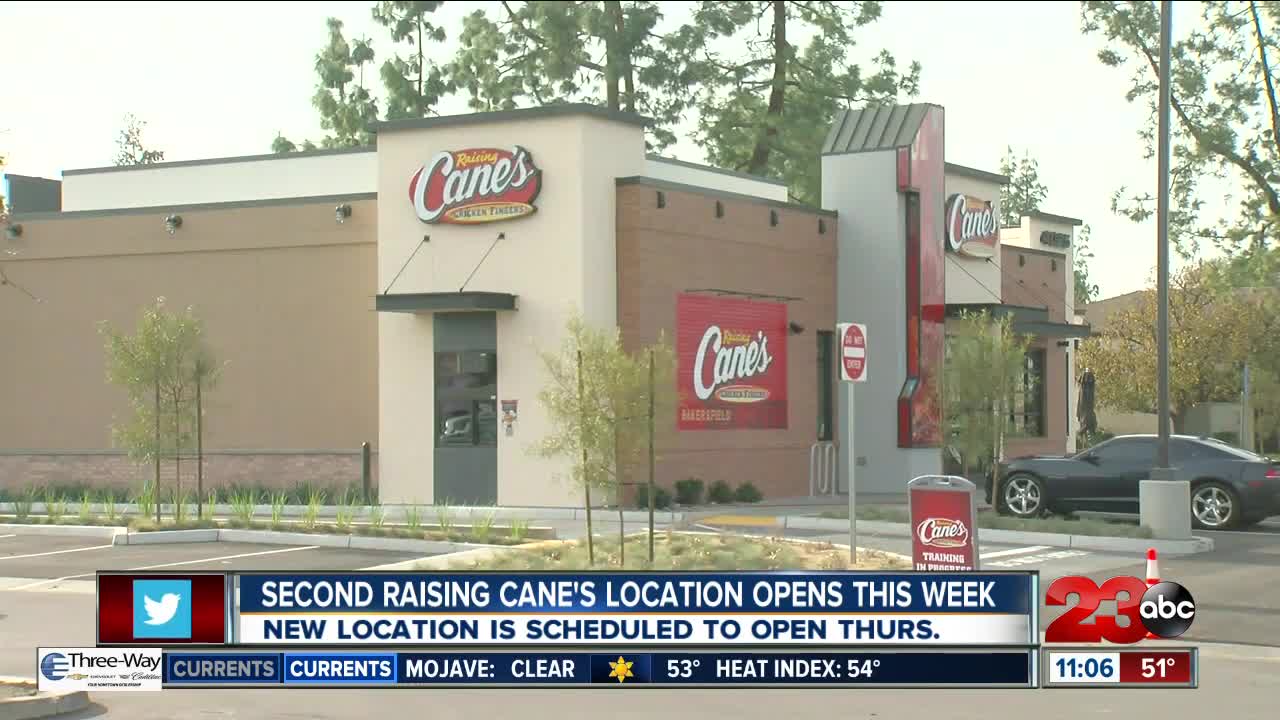 Second Raising Cane's location opens this week in Bakersfield