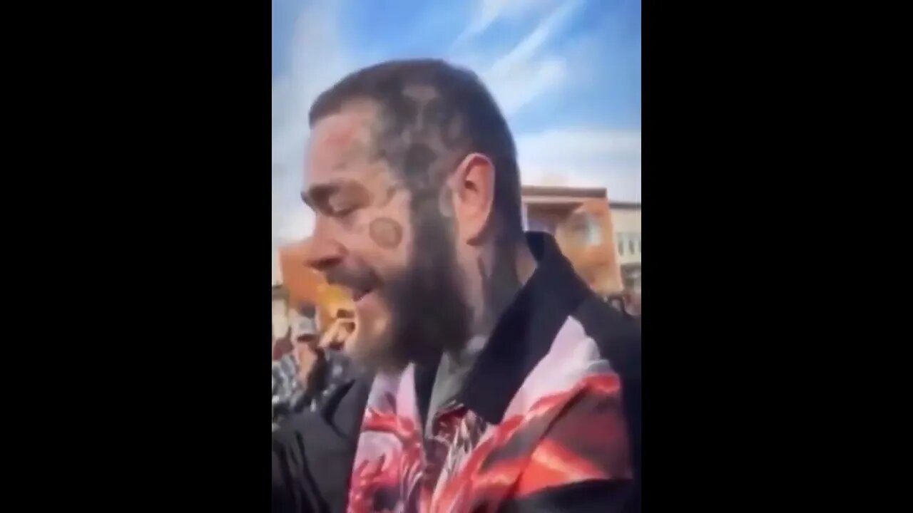 Post Malone reaction to getting insulted for no reason #postmalone