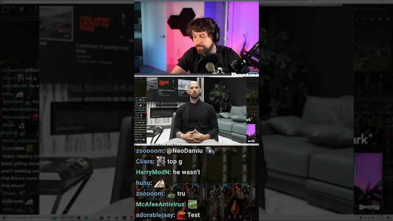 Destiny Doesn't Think Andrew Tate Shouldn't Have Been Banned