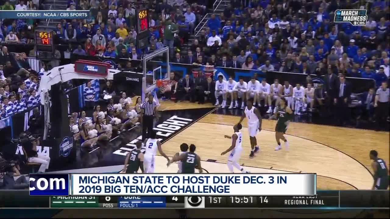 Michigan State to host Duke in Big Ten/ACC Challenge