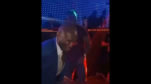 Kamaru Usman celebrates with Francis Ngannou after KO win over Jorge Masvidal