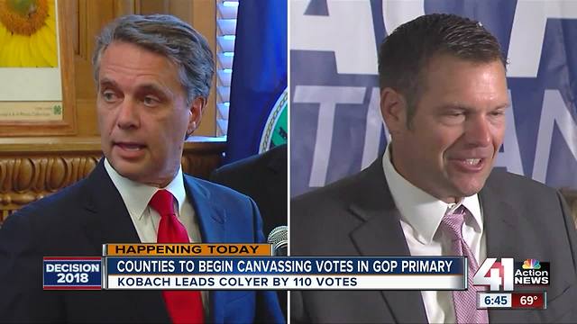Kansas counties begin canvassing elections Monday