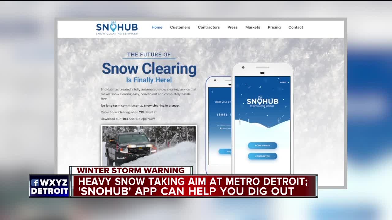 'It’s going to be very busy but I’m ready for it.' Snow removal app expects big business ahead of heavy snowfall