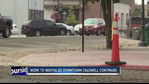 Road work brings new life into downtown Caldwell