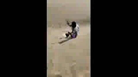 windy sandboarding