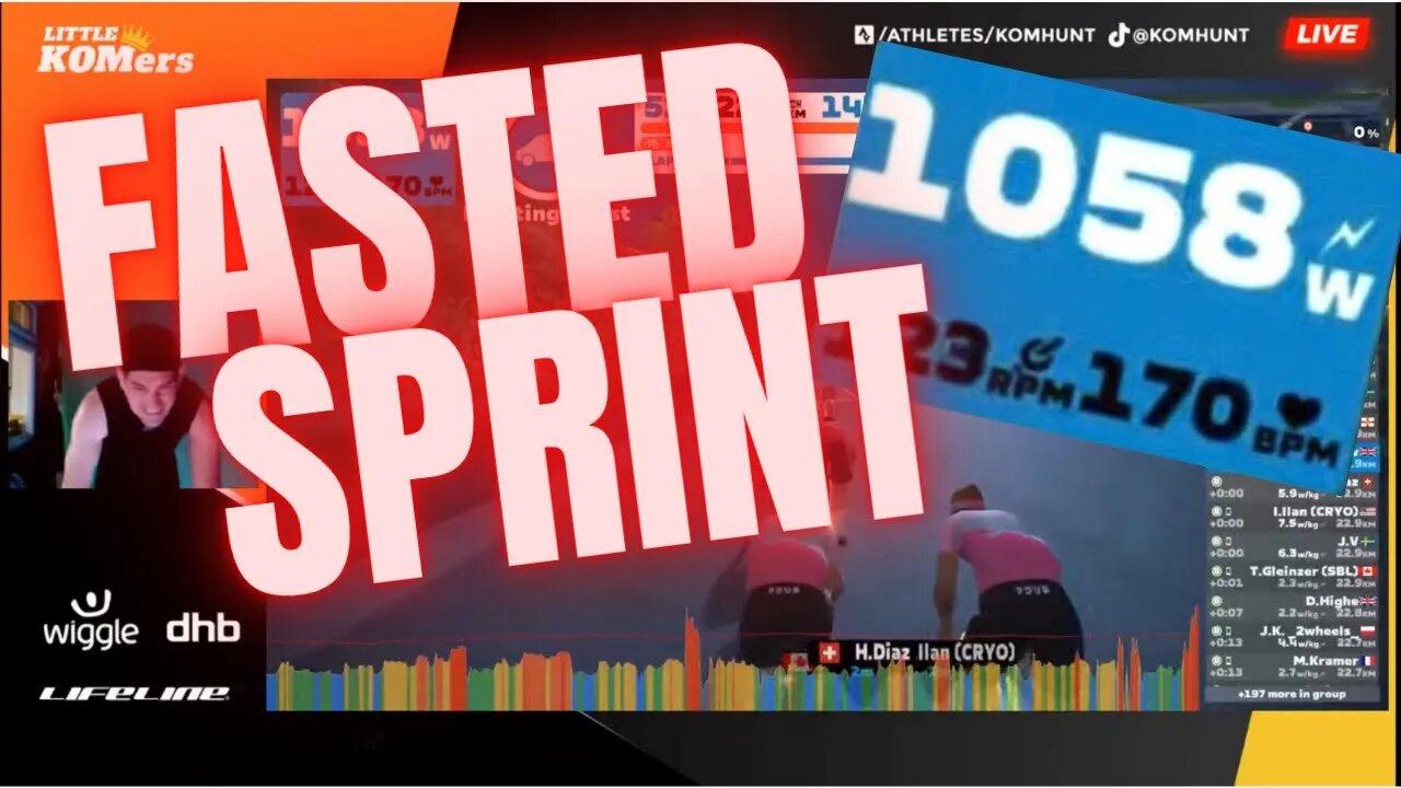 Sprinting on Zwift after Fasting for 21 HOURS! 🥵