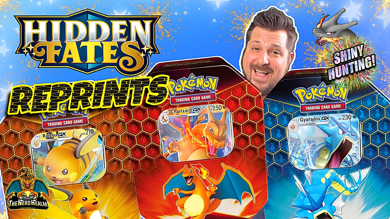 Hidden Fates Reprint Tin Set | Shiny Hunting | Pokemon Cards Opening