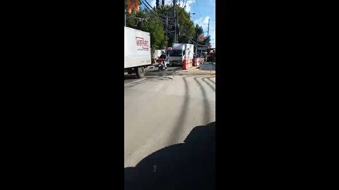 Road construction in the Philippines￼