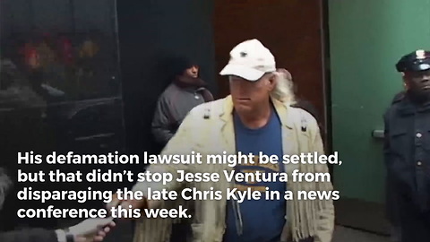 Jesse Ventura Settles Lawsuit, Immediately Slams 'American Sniper' Chris Kyle with a New Nickname