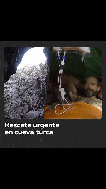 Intentan rescatar a un espeleólogo en una cueva turca