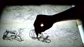 Timelapse: Pencil and Charcoal for Page 119