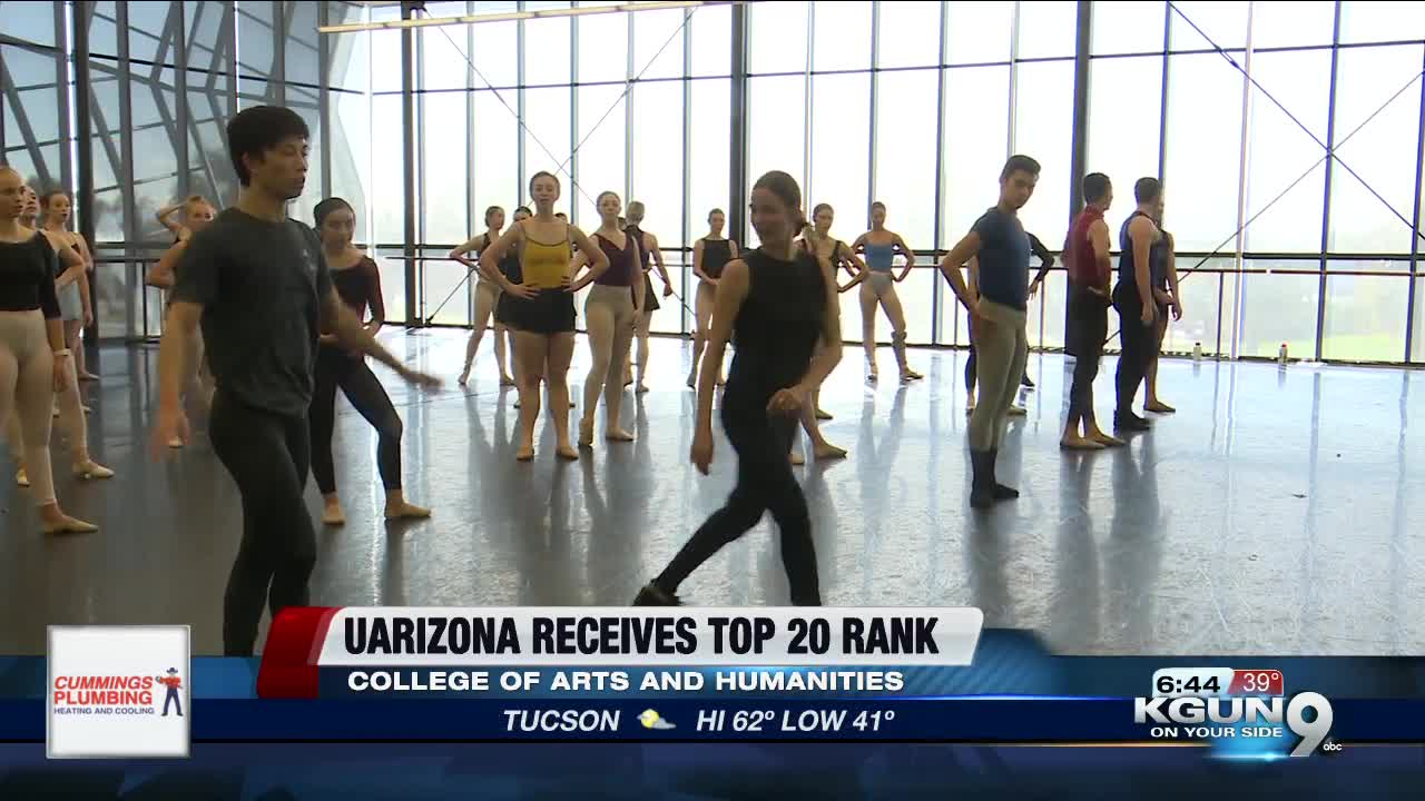 UArizona dual major dancers take center stage, help arts and humanities college receive number 11 ranking