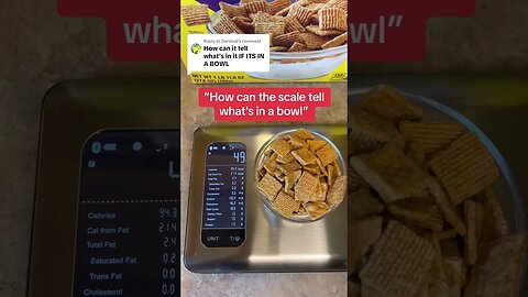 How can the scale tell what's in a bowl? # #macros #fitness #diet