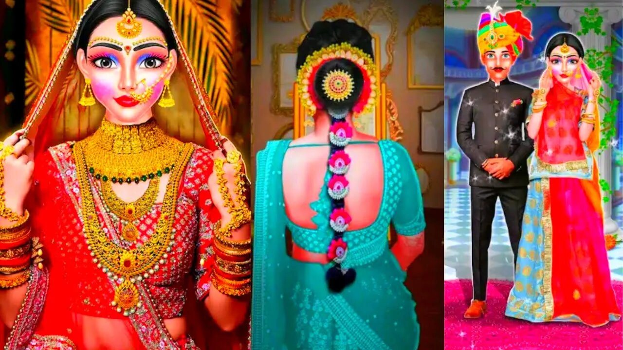 Indian wedding salon and hand art|wedding game|girl games|Android gameplay|new game 2022|tlplayzyt