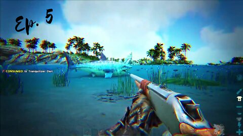 Megalodon In Sight! Ark Crystal Isles Ep. 5